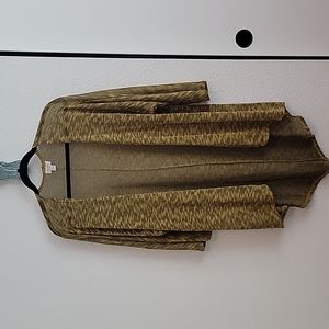 Lula Roe Kimono,  color mustard and black knit. Sz Small...fits most however